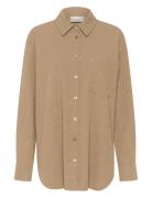 Loginagz Ls Shirt Beige Gestuz