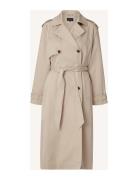 Angelina Lyocell Blend Trench Coat Beige Lexington Clothing