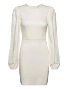 Idalina Puff Sleeve Dress White Bubbleroom