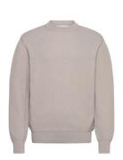 Round Neck Knit - Light Grey Grey Garment Project