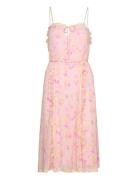 Recycled Chiffon Strap Dress Pink Rosemunde