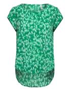 Onlvic S/S Aop Top Noos Ptm Green ONLY