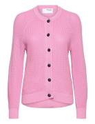 Slflola Ls Knit Cardigan Pink Selected Femme