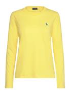 Long-Sleeve Jersey Crewneck Tee Yellow Polo Ralph Lauren