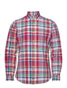 Custom Fit Plaid Oxford Shirt Red Polo Ralph Lauren