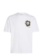 Embroidered Night Flower T-Shirt White Calvin Klein