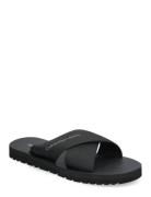 Cross Sandal Slipon Rp In Btw Black Calvin Klein