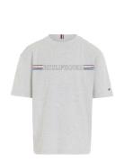 Stripe Chest Hilfiger Grey Tommy Hilfiger