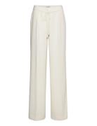 Structure Twill Wide Leg Pant Cream Calvin Klein