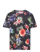 T Shirt Regular Tropical Flowe Patterned Lindex