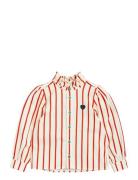 Stripe Woven Blouse Red Mini Rodini