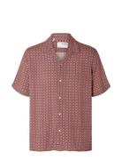 Slhrelaxvero Shirt Ss Aop B Pink Selected Homme