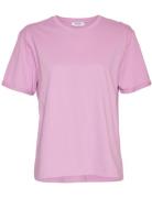 Mschterina Organic Small Logo Tee Pink MSCH Copenhagen