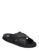 Bialeonardo Cross Slide Nubuck Black Bianco