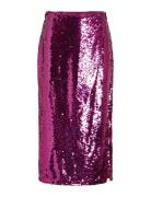Vietta Midi Sequin Skirt/Dc Purple Vila