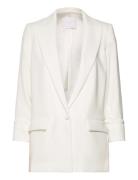 Tailored Jacket With Turn-Down Sleeves Beige Mango