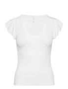 Onlbelia Cap Sleeve Top Jrs Noos White ONLY