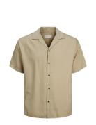 Jprccaaron Tencel Resort Shirt S/S Ln Beige Jack & J S