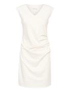 Kaindia V-Neck Dress White Kaffe