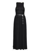 Smocked Maxi Dress Black Michael Kors