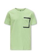 Koblance S/S Tee Print Box Jrs Green Kids Only