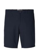 Slhregular-Karl Seersucker Shorts Noos Blue Selected Homme