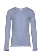 Pointella Trudy Tee Ls Blue Mads Nørgaard