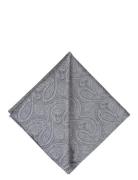 Paisley Silk Pocket Square Grey Portia 1924