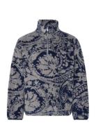 Archie Paisley Half Zip Blue HOLZWEILER