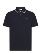 Framed Tipping Ss Polo Navy GANT