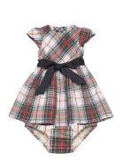 Plaid Fit-And-Flare Dress & Bloomer Patterned Ralph Lauren Baby