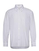 Rel Heritage Poplin Stripe Shirt White GANT