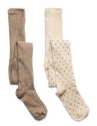 Stockings W. Pattern Patterned Minymo