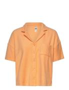 Top W Collar Terry Orange Lindex