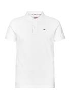 Tjm Slim Placket Polo White Tommy Jeans