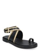 Naya Raffia Ankle Wrap Sandal Black 3.1 Phillip Lim