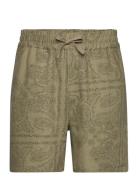 Lesley Paisley Shorts Green Les Deux