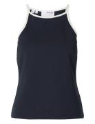 Slfelfrida Sl Contrast Top Navy Selected Femme