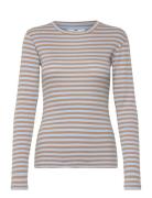 2X2 Cotton Stripe Tuba Tee Ls Blue Mads Nørgaard