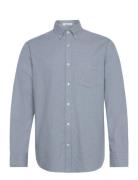 Reg Flannel Melange Shirt Blue GANT