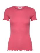 Rwbernadine Ss O-Neck T-Shirt Pink Rosemunde