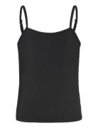 Rkbillie Sl Short Strap Top Black Rosemunde Kids