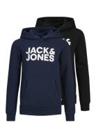 Jjecorp Logo Sweat Hood 2Pk Mp Noos Jnr Patterned Jack & J S