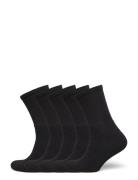 5Pack Recycle Tennis Sock Black Lindbergh