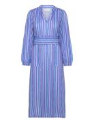 Parisll Midi Dress Ls Blue Lollys Laundry