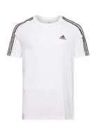 Essentials Single Jersey 3-Stripes T-Shirt White Adidas Sportswear
