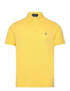 Custom Slim Fit Mesh Polo Shirt Yellow Polo Ralph Lauren