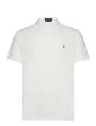 Custom Slim Fit Mesh Polo Shirt White Polo Ralph Lauren