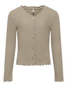 Koglaila L/S Button Top Jrs Beige Kids Only