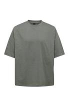 Onsmillenium Ovz Ss Tee Noos Khaki ONLY & SONS